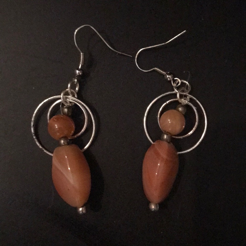 Natural stone earrings